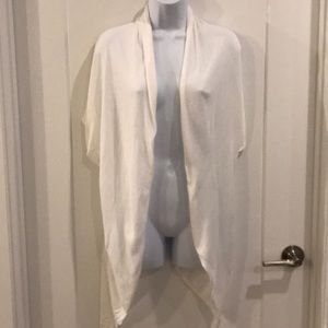 White sweater shawl wrap